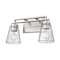 Z-Lite Lyna Vanity, 2-Light, 16 In.W x 6.5 In.L x 9 In.H, Brushed Nickel/Clear 823-2V-BN - alternate 4